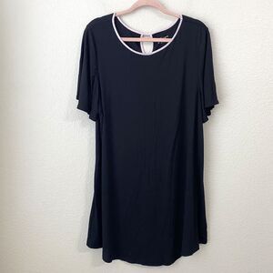 Kate Spade New York Nightgown Jersey Knit Top Womens XL Black KS51755